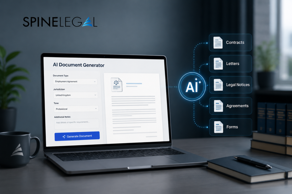 AI Document Generator for law firms by SpineLegal